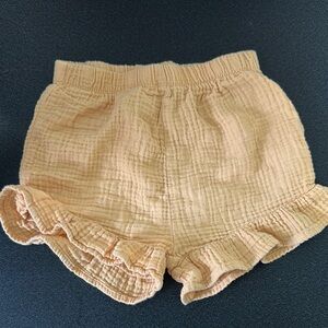 Kids orange  Ruffle Shorts